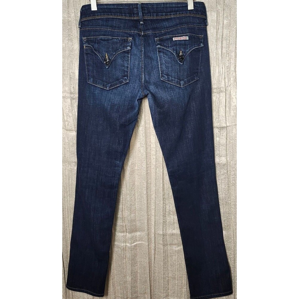 Hudson Mid Rise Bootcut Jeans 29x29 Made in USA Signature Flap Pocket Y2K